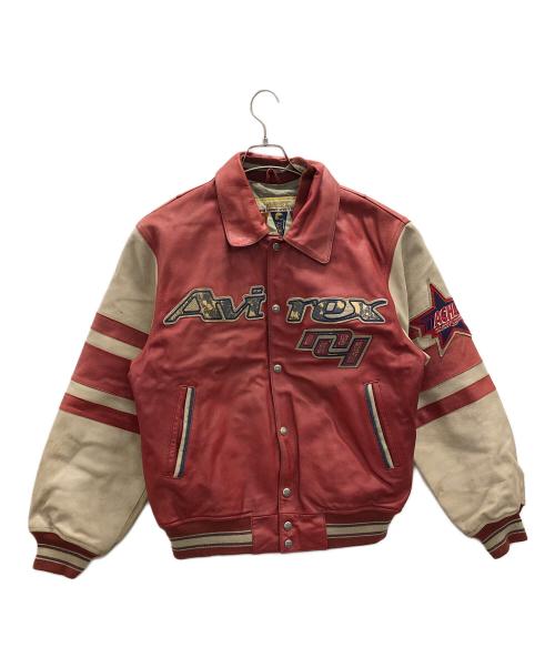 AVIREX（アヴィレックス）AVIREX (アヴィレックス) スタジャン レッド サイズ:Mの古着・服飾アイテム