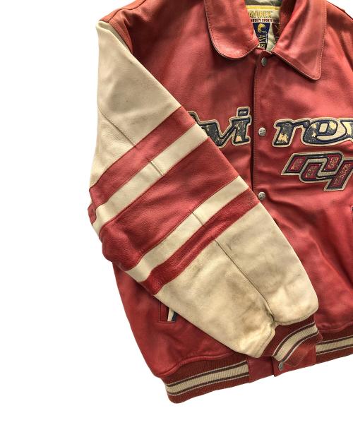 AVIREX（アヴィレックス）AVIREX (アヴィレックス) スタジャン レッド サイズ:Mの古着・服飾アイテム