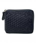 saadサード）の古着「財布 ラウンドファスナーショートウォレット」｜ブラック