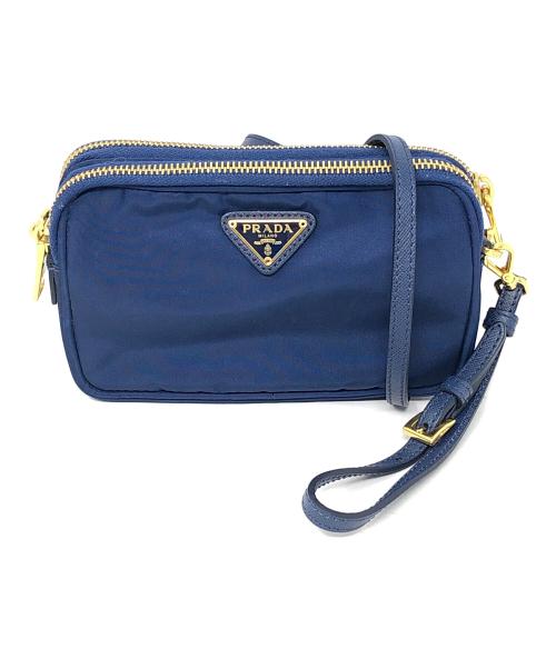 PRADA（プラダ）PRADA (プラダ) ナイロンショルダーバッグ ブルー サイズ:実寸サイズにてご確認ください。の古着・服飾アイテム