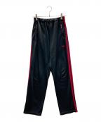 adidasアディダス）の古着「トラックパンツ」｜ブラック×レッド