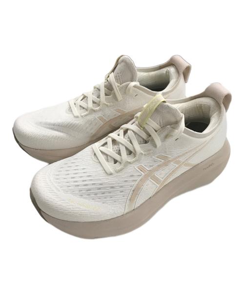 asics（アシックス）asics (アシックス) ローカットスニーカー GEL-NIMBUS 27 (ゲルニバス 27) アイボリー サイズ:25cmの古着・服飾アイテム