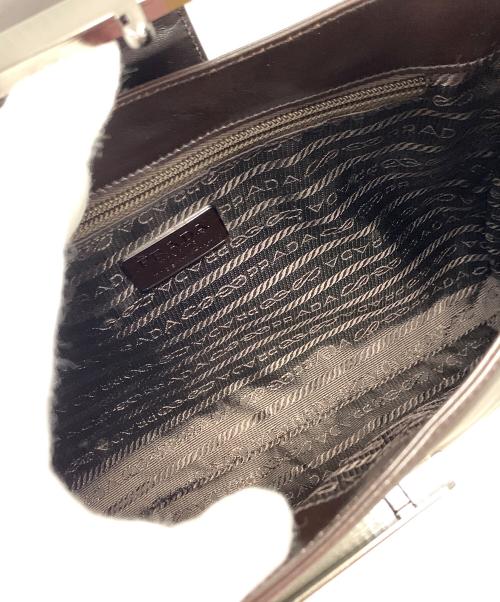 PRADA（プラダ）PRADA (プラダ) ショルダーバッグ EBANO（エバーノ） レザーブラウン サイズ:実寸サイズにてご確認ください。の古着・服飾アイテム