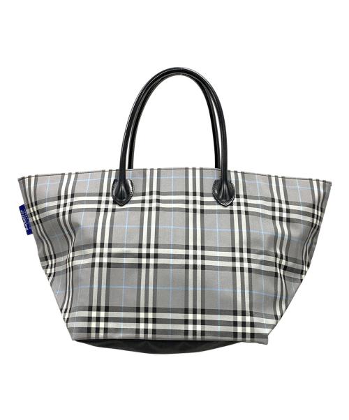 BURBERRY BLUE LABEL（バーバリーロンドンブルーレーベル）BURBERRY BLUE LABEL (バーバリーロンドンブルーレーベル) トートバッグ ブルー サイズ:実寸サイズにてご確認ください。の古着・服飾アイテム