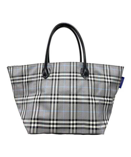BURBERRY BLUE LABEL（バーバリーロンドンブルーレーベル）BURBERRY BLUE LABEL (バーバリーロンドンブルーレーベル) トートバッグ ブルー サイズ:実寸サイズにてご確認ください。の古着・服飾アイテム