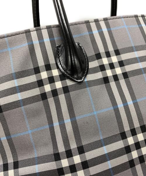BURBERRY BLUE LABEL（バーバリーロンドンブルーレーベル）BURBERRY BLUE LABEL (バーバリーロンドンブルーレーベル) トートバッグ ブルー サイズ:実寸サイズにてご確認ください。の古着・服飾アイテム