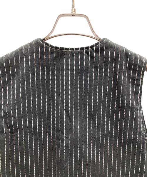 Pherrow's（フェローズ）PHERROW'S (フェローズ) ワークベスト ブラック×ホワイト サイズ:40の古着・服飾アイテム