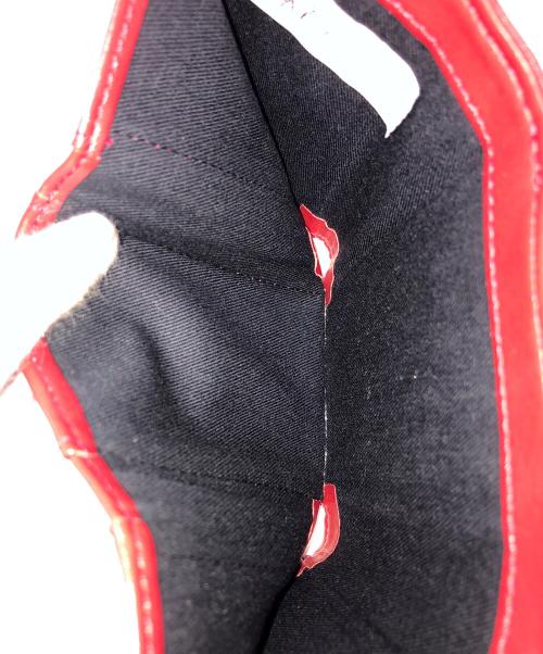 Vivienne Westwood（ヴィヴィアンウエストウッド）Vivienne Westwood (ヴィヴィアンウエストウッド) 3つ折り財布 SMALL FRAME WALLET（スモール フレーム ウォレット） ベージュ×レッド サイズ:実寸サイズにてご確認ください。の古着・服飾アイテム