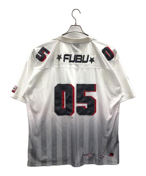 FUBU（フブ）FUBU (フブ) ゲームシャツ ホワイト サイズ:2XLの古着・服飾アイテム