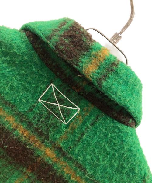 MLVINCE（メルヴィンス）MLVINCE (メルヴィンス) シャツジャケット OVERSIZED CHECK JACKET（オーバーサイズド チェック ジャケット） グリーン サイズ:Mの古着・服飾アイテム