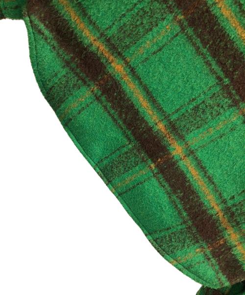 MLVINCE（メルヴィンス）MLVINCE (メルヴィンス) シャツジャケット OVERSIZED CHECK JACKET（オーバーサイズド チェック ジャケット） グリーン サイズ:Mの古着・服飾アイテム