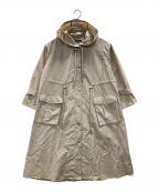 Tiaclasseティアクラッセ）の古着「バックプリーツ フーディコート」｜ベージュ