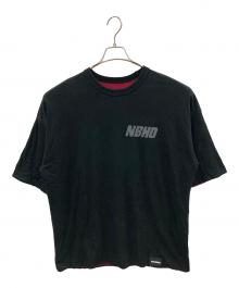 NEIGHBORHOOD（ネイバーフッド）の古着「リバーシブルシャツ REVERSIBLE CREWNECK（リバーシブル クルーネック）」｜レッド×ブラック