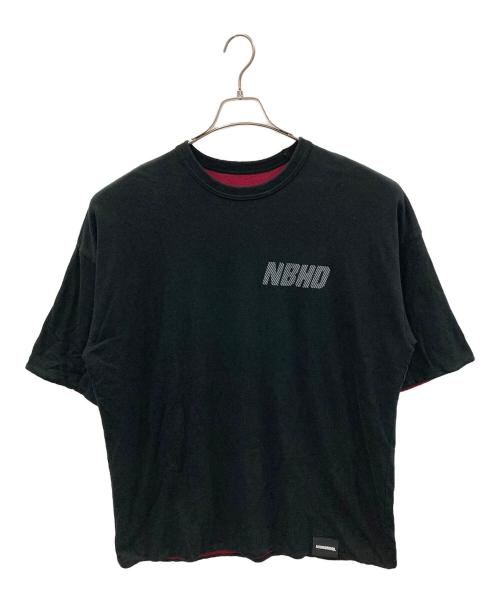 NEIGHBORHOOD（ネイバーフッド）NEIGHBORHOOD (ネイバーフッド) リバーシブルシャツ REVERSIBLE CREWNECK（リバーシブル クルーネック） レッド×ブラック サイズ:Lの古着・服飾アイテム
