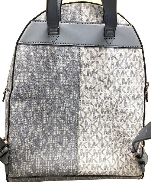 MICHAEL KORS（マイケル・コース）MICHAEL KORS (マイケルコース) リュック リア ジップ ミディアム バックパック スカイブルー サイズ:実寸サイズにてご確認ください。の古着・服飾アイテム