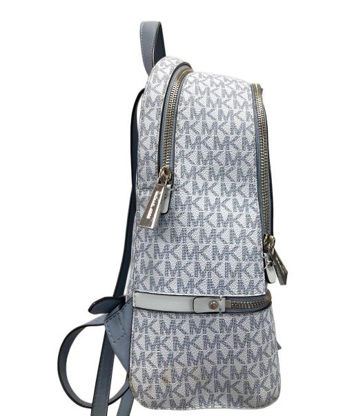 MICHAEL KORS（マイケル・コース）MICHAEL KORS (マイケルコース) リュック リア ジップ ミディアム バックパック スカイブルー サイズ:実寸サイズにてご確認ください。の古着・服飾アイテム