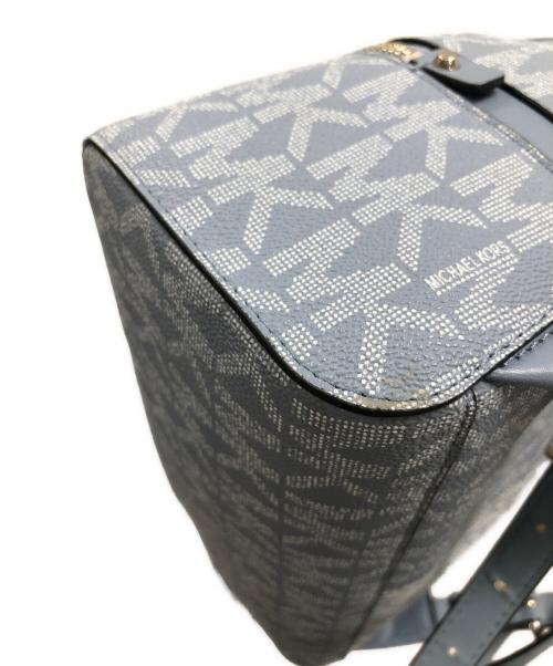 MICHAEL KORS（マイケル・コース）MICHAEL KORS (マイケルコース) リュック リア ジップ ミディアム バックパック スカイブルー サイズ:実寸サイズにてご確認ください。の古着・服飾アイテム