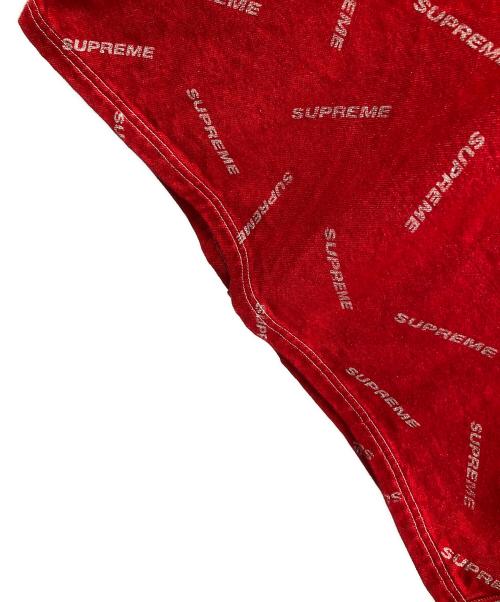 SUPREME（シュプリーム）SUPREME (シュプリーム) ジャケット 17ss Denim Logo Chore Jacket（セブンティーン エスエス デニム ロゴ チョア ジャケット） レッド サイズ:Mの古着・服飾アイテム