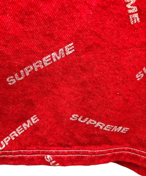 SUPREME（シュプリーム）SUPREME (シュプリーム) ジャケット 17ss Denim Logo Chore Jacket（セブンティーン エスエス デニム ロゴ チョア ジャケット） レッド サイズ:Mの古着・服飾アイテム
