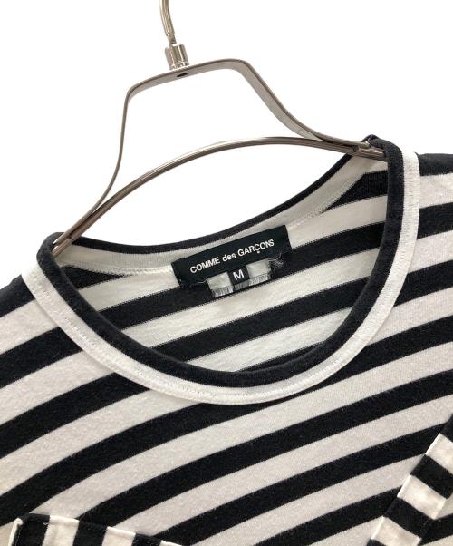 COMME des GARCONS（コムデギャルソン）COMME des GARCONS (コムデギャルソン) 長袖Tシャツ ブラック×ホワイト サイズ:Mの古着・服飾アイテム
