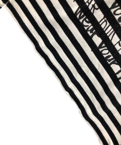 COMME des GARCONS（コムデギャルソン）COMME des GARCONS (コムデギャルソン) 長袖Tシャツ ブラック×ホワイト サイズ:Mの古着・服飾アイテム