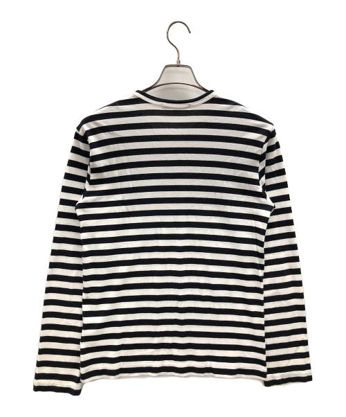 COMME des GARCONS（コムデギャルソン）COMME des GARCONS (コムデギャルソン) 長袖Tシャツ ブラック×ホワイト サイズ:Mの古着・服飾アイテム