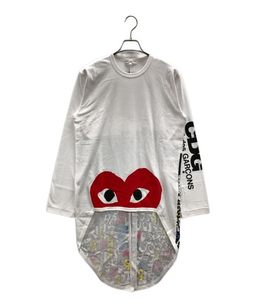 COMME des GARCONS（コムデギャルソン）COMME des GARCONS (コムデギャルソン) 長袖Tシャツ ホワイト サイズ:Lの古着・服飾アイテム