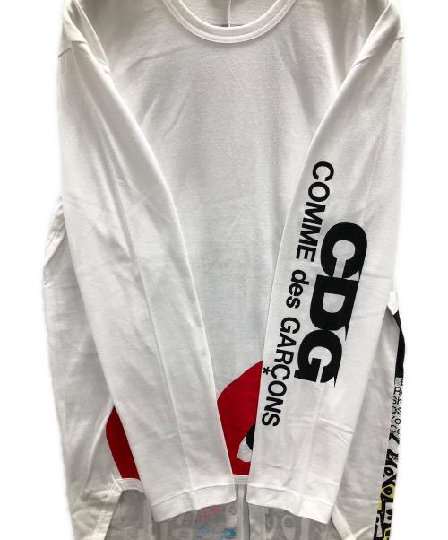 COMME des GARCONS（コムデギャルソン）COMME des GARCONS (コムデギャルソン) 長袖Tシャツ ホワイト サイズ:Lの古着・服飾アイテム