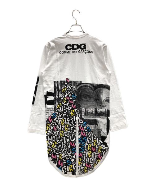 COMME des GARCONS（コムデギャルソン）COMME des GARCONS (コムデギャルソン) 長袖Tシャツ ホワイト サイズ:Lの古着・服飾アイテム
