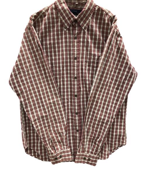 GAP（ギャップ）GAP (ギャップ) 長袖シャツ レッド×ホワイト サイズ:M/Mの古着・服飾アイテム