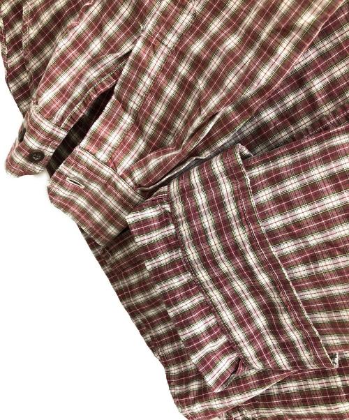GAP（ギャップ）GAP (ギャップ) 長袖シャツ レッド×ホワイト サイズ:M/Mの古着・服飾アイテム