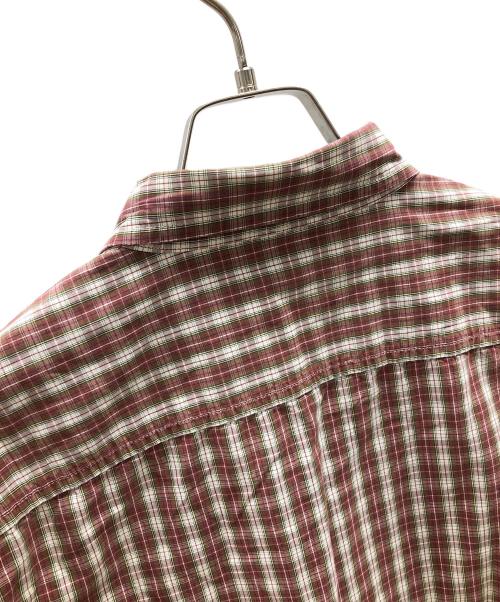 GAP（ギャップ）GAP (ギャップ) 長袖シャツ レッド×ホワイト サイズ:M/Mの古着・服飾アイテム