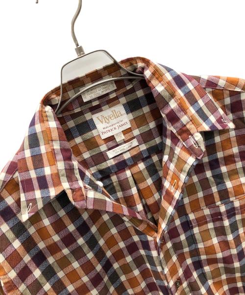 Viyella（ヴァイエラ）Viyella (ヴァイエラ) 長袖シャツ ブラウン サイズ:M/Mの古着・服飾アイテム