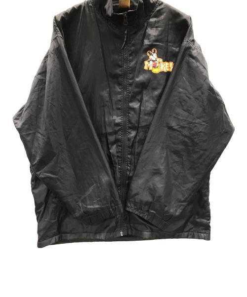 MICKEY MOUSE（ミッキーマウス）MICKEY MOUSE (ミッキーマウス) ナイロンジャケット ブラック サイズ:実寸サイズにてご確認ください。の古着・服飾アイテム