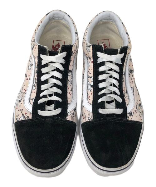 VANS（ヴァンズ）VANS (バンズ) PEANUTS (ピーナッツ) ローカットスニーカー ブラック×ベージュ サイズ:27.5cmの古着・服飾アイテム