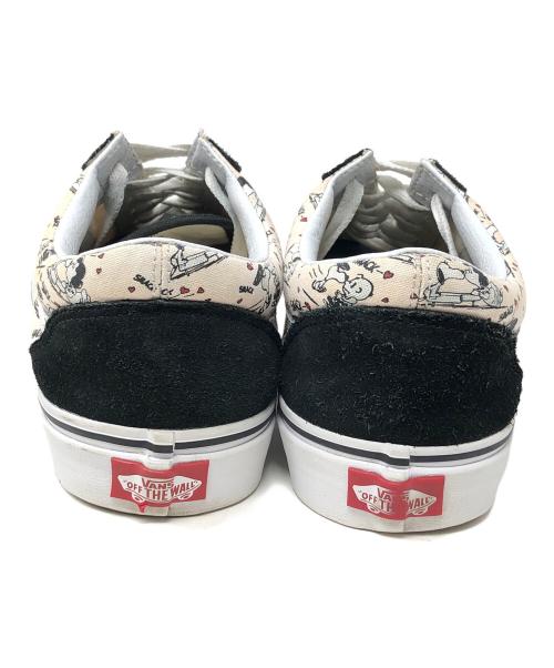 VANS（ヴァンズ）VANS (バンズ) PEANUTS (ピーナッツ) ローカットスニーカー ブラック×ベージュ サイズ:27.5cmの古着・服飾アイテム