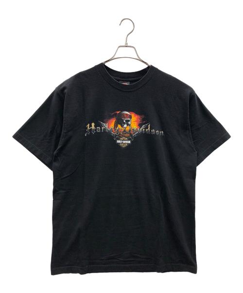 HARLEY-DAVIDSON（ハーレーダビッドソン）HARLEY-DAVIDSON (ハーレーダビッドソン) 半袖カットソー ブラック サイズ:X-LARGEの古着・服飾アイテム