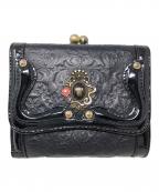 ANNA SUIアナスイ）の古着「2つ折り財布 セルパン」｜ブラック