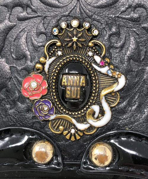 ANNA SUI（アナスイ）ANNA SUI (アナスイ) 2つ折り財布 セルパン ブラック サイズ:実寸サイズにてご確認ください。の古着・服飾アイテム