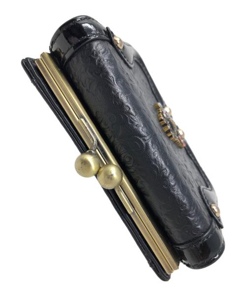 ANNA SUI（アナスイ）ANNA SUI (アナスイ) 2つ折り財布 セルパン ブラック サイズ:実寸サイズにてご確認ください。の古着・服飾アイテム