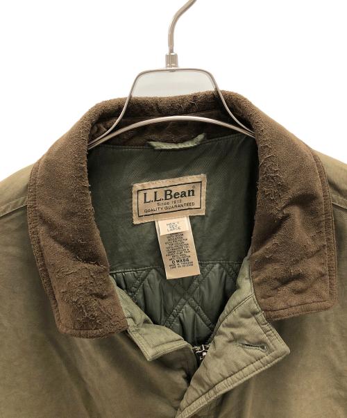 L.L.Bean（エルエルビーン）L.L.Bean (エルエルビーン) 中綿ジャケット ハンティングジャケット PRIMALOFT（プリマロフト） オリーブ サイズ:LARGEの古着・服飾アイテム