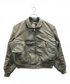 JACKETジャケット）の古着「フライトジャケット」｜オリーブ