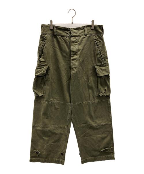 フランス軍（フランスグン）フランス軍 (フランス軍) ミリタリーパンツ オリーブ サイズ:実寸サイズにてご確認くださいの古着・服飾アイテム