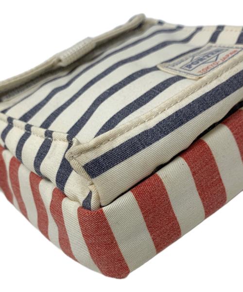 HEAD PORTER（ヘッドポーター）HEAD PORTER (ヘッドポーター) ショルダーバッグ ブルー×レッド サイズ:実寸サイズにてご確認ください。の古着・服飾アイテム