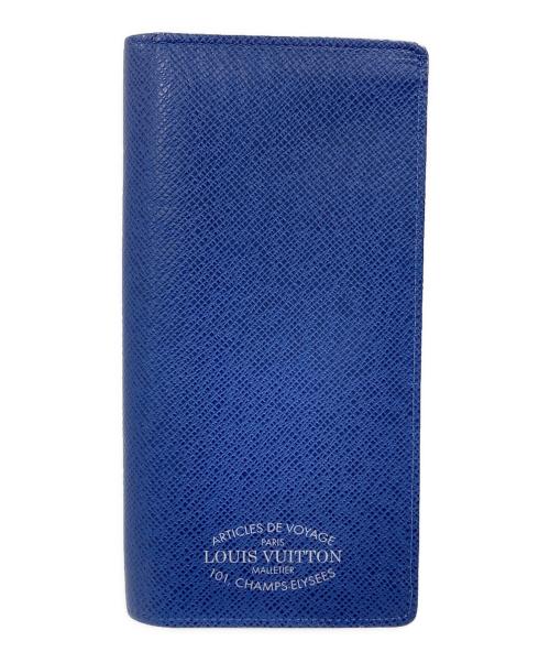LOUIS VUITTON（ルイ ヴィトン）LOUIS VUITTON (ルイ ヴィトン) 長財布 タイガ ポルトフォイユブラザ NM ブルー サイズ:NMの古着・服飾アイテム