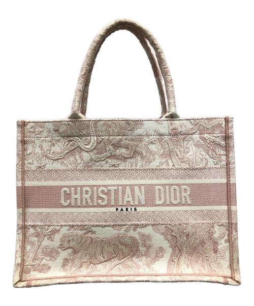 Christian Dior（クリスチャン ディオール）Christian Dior (クリスチャン ディオール) トートバッグ Book Tote（ブック トート） バッグ ミディアム ピンク サイズ:実寸サイズにてご確認ください。の古着・服飾アイテム