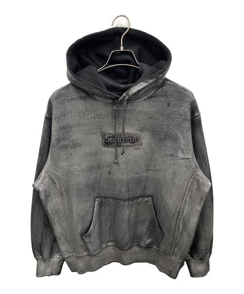 SUPREME（シュプリーム）SUPREME Maison Margiela パーカー 24SS Foil Box Logo Hooded Sweatshirt（24SS フォイル ボックス ロゴ フーデッド スウェットシャツ） ブラック サイズ:Sの古着・服飾アイテム