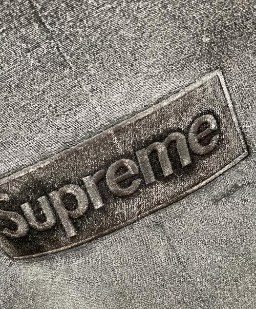 SUPREME（シュプリーム）SUPREME Maison Margiela パーカー 24SS Foil Box Logo Hooded Sweatshirt（24SS フォイル ボックス ロゴ フーデッド スウェットシャツ） ブラック サイズ:Sの古着・服飾アイテム