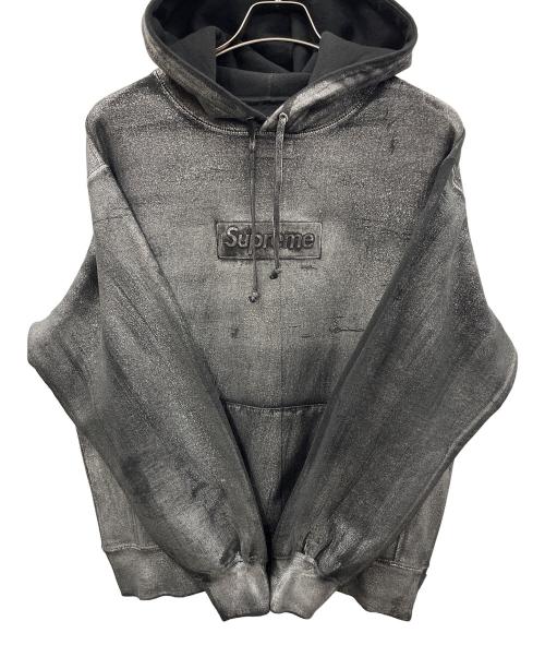 SUPREME（シュプリーム）SUPREME Maison Margiela パーカー 24SS Foil Box Logo Hooded Sweatshirt（24SS フォイル ボックス ロゴ フーデッド スウェットシャツ） ブラック サイズ:Sの古着・服飾アイテム