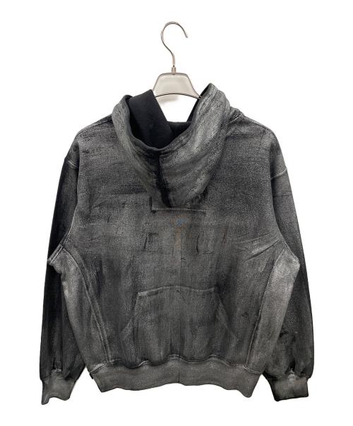 SUPREME（シュプリーム）SUPREME Maison Margiela パーカー 24SS Foil Box Logo Hooded Sweatshirt（24SS フォイル ボックス ロゴ フーデッド スウェットシャツ） ブラック サイズ:Sの古着・服飾アイテム